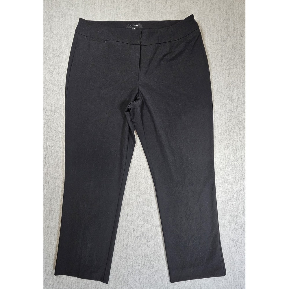 Ellen Tracy Formal Pants Women's Slim‎ Black Size 14
